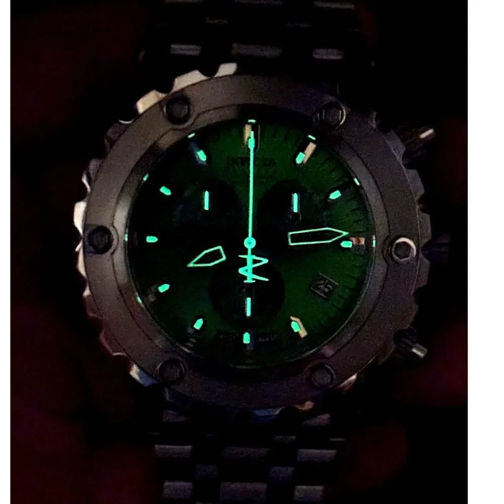 Invicta Reserve Collection 6188 Swiss Made Chronograph Green 53mm 500M Watch